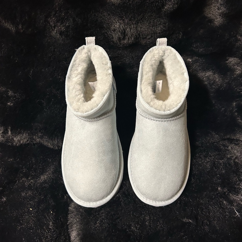 UGG Soft Light blue Fur-Lined Boots